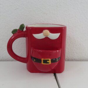 Santa Claus Cookie Holder Mug For Santa Milk n Cookies Combo